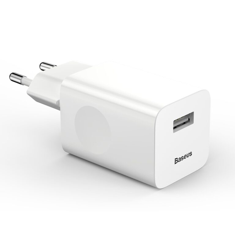 Baseus Lader QC 3.0 1x USB 3A Hvid