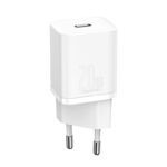 Baseus Oplader Super Si PD 20W 1x USB-C Hvid + USB-C - Lightning Kable - Billede 2