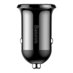 Baseus Bil Oplader Grain Pro 2x USB 4,8A Sort - Billede 3