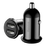 Baseus Bil Oplader Grain Pro 2x USB 4,8A Sort