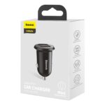 Baseus Bil Oplader Grain Pro 2x USB 4,8A Sort - Billede 2
