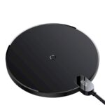 Baseus wireless Lader Digital LED 2 15W Sort