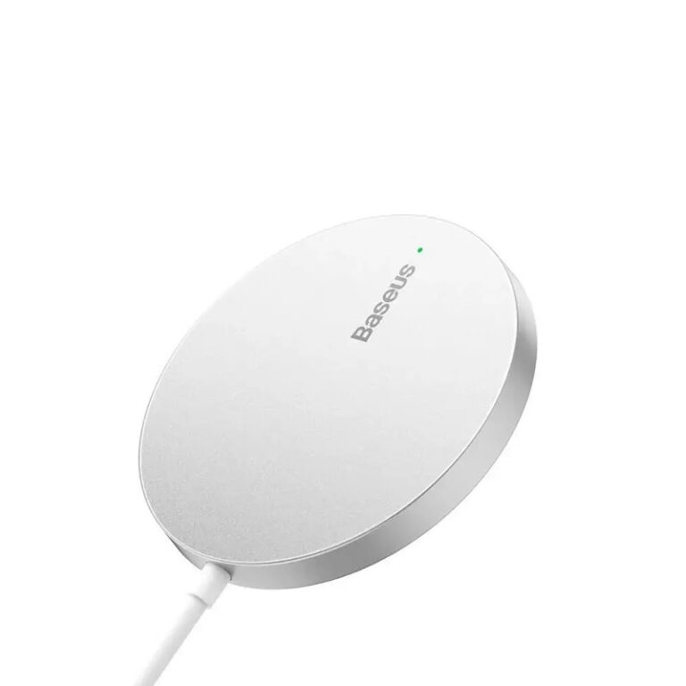 Baseus trådløs oplader Simple Mini 3, 15W, sølv, MagSafe