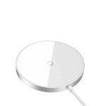 Baseus trådløs oplader Simple Mini 3, 15W, sølv, MagSafe - Billede 2