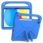 iPad 10.9 Børnevenligt Cover (2025/2022) – Blå stånde