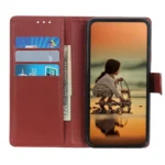 iPhone 12 / 12 Pro Flip Cover m. Kortholder – Brun åben