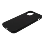 iPhone 12 / 12 Pro Silikone Cover Sort - liggende
