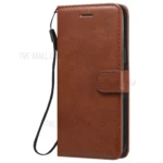 iPhone 12 Pro Max Flip Cover m. Kortholder – Brun forside