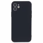 iPhone 12 Mini Silikone Cover - Sort bagside