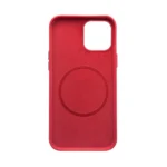 iPhone 12 / 12 Pro Silikone Mag Cover - Rød inderside