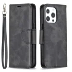 iPhone 13 Pro Flip Cover m. Kortholder – Sort for og bagside