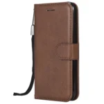 iPhone 7 / 8 / SE Flip Cover m. Kortholder – Brun forside