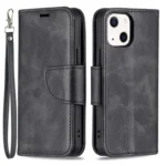iPhone 13 Mini Flip Cover m. Kortholder – Sort for og bagside