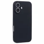 iPhone 16 Silikone Cover - Sort bagside