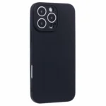 iPhone 16 Pro Silikone Cover - Sort skrå