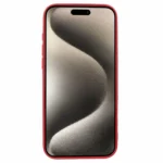iPhone 16 Pro Mat Silikone Cover - Rød - Billede 2