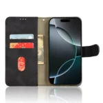 iPhone 16 Pro Flip Cover m. Kortholder – Sort åben