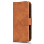 iPhone 16 Flip Cover m. Kortholder – Brun forside