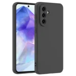 Samsung Galaxy A36 Silikone cover - Sort for og bagside