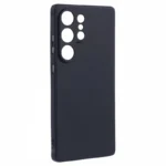 Samsung Galaxy s25 ultra Silikone cover - Sort bagsiden uden telefon