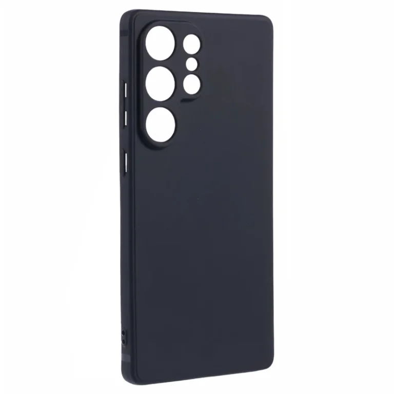 Samsung Galaxy s25 ultra Silikone cover - Sort bagsiden uden telefon