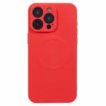 iPhone 14 Pro Silikone Mag Cover - Rød bagside