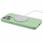 iPhone 14 Pro Silikone Mag Cover - Mint grøn magsafe