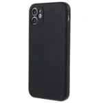 iPhone 11 Silikone Cover - Sort bagside