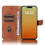 iPhone 15 Pro Flip Cover m. Kortholder – Brun - Billede 3