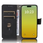 iPhone 15 Flip Cover m. Kortholder – Sort - Billede 3