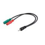 Adapter headset 1xM / 2xF 3 Pols