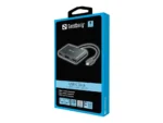 Sandberg USB-C Dock 2xHDMI+1xVGA+USB+PD - Billede 2