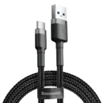 Baseus kabel USB til USB-C 1 m Sort 3A - Billede 4