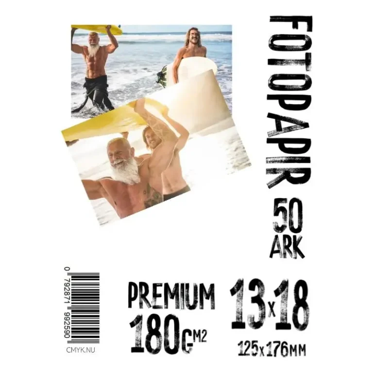Papir, 13x18 180g Glossy Premium Foto Papir