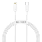 Baseus kabel USB-C til Lightning 1 m Hvid 20W - Billede 4