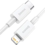 Baseus kabel USB-C til Lightning 1 m Hvid 20W - Billede 3