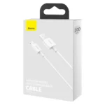 Baseus kabel USB til Lightning 1 m hvid 2,4A - Billede 4