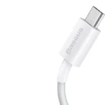Baseus kabel USB til Micro-USB 1 m hvid 2A - Billede 2