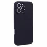 iPhone 16 Pro Max Silikone Cover Sort - bagside skrå