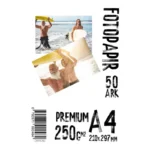 Papir, A4 250g Glossy Premium Foto Papir
