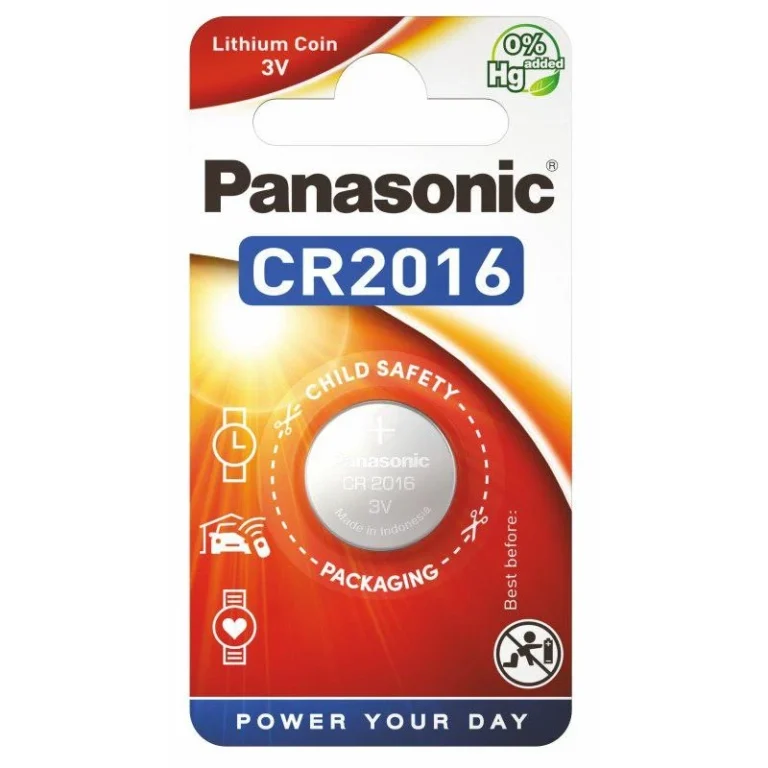 CR2016 LITHIUM-KNAPCELLE 3V, 90MAH (1 STK. I BLISTER)