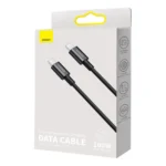 Baseus kabel USB-C til USB-C 2 m Sort 100W indpakning