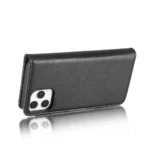 iPhone 12/12 Pro Bookcover 2 i 1 Læder Sort - Billede 10