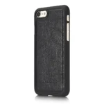 iPhone 7/8/SE Bookcover 2 i 1 Læder Sort bagside bagcover