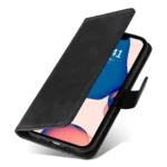 iPhone 14 Plus PU-læder Flip Cover m. Kortholder – Sort - Billede 5