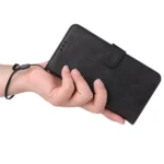 iPhone 14 Plus PU-læder Flip Cover m. Kortholder – Sort - Billede 6