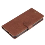iPhone 16 Flip Cover m. Kortholder – Brun liggende
