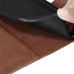 iPhone 16 Flip Cover m. Kortholder – Brun tpu