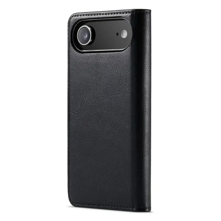 iPhone 17 Air Bookcover 2 i 1 Læder Sort