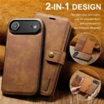 iPhone Air Bookcover 2 i 1 Læder Brun - Billede 9
